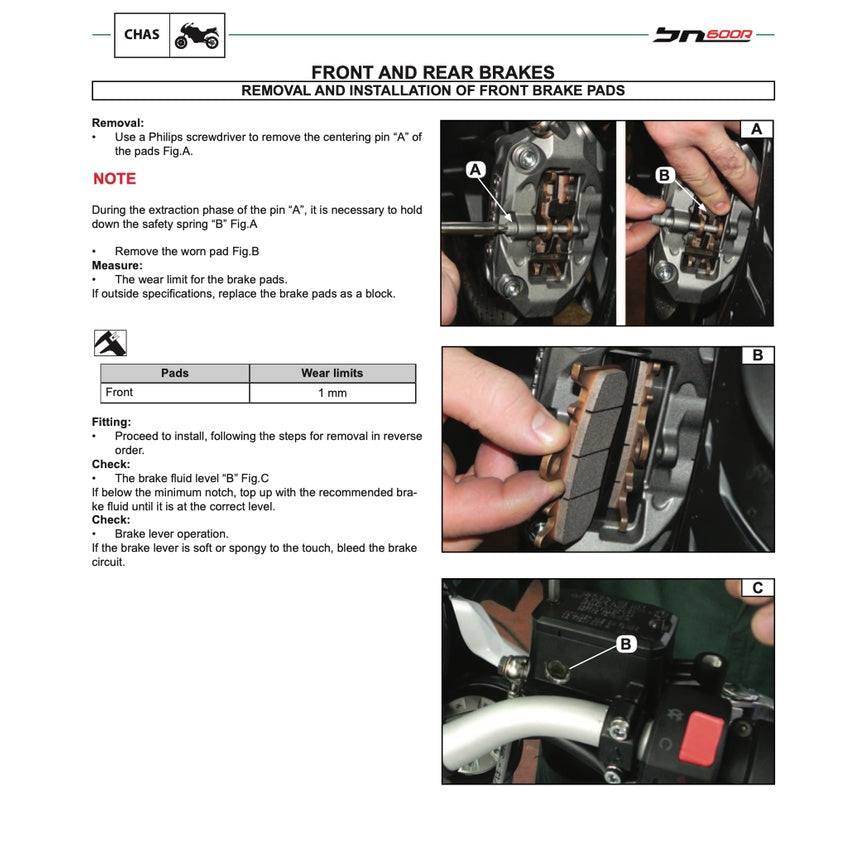 BENELLI BN600 R (2014-2018) SERVICE WORKSHOP MANUAL + PARTS CATALOGUE + OWNER'S MANUAL