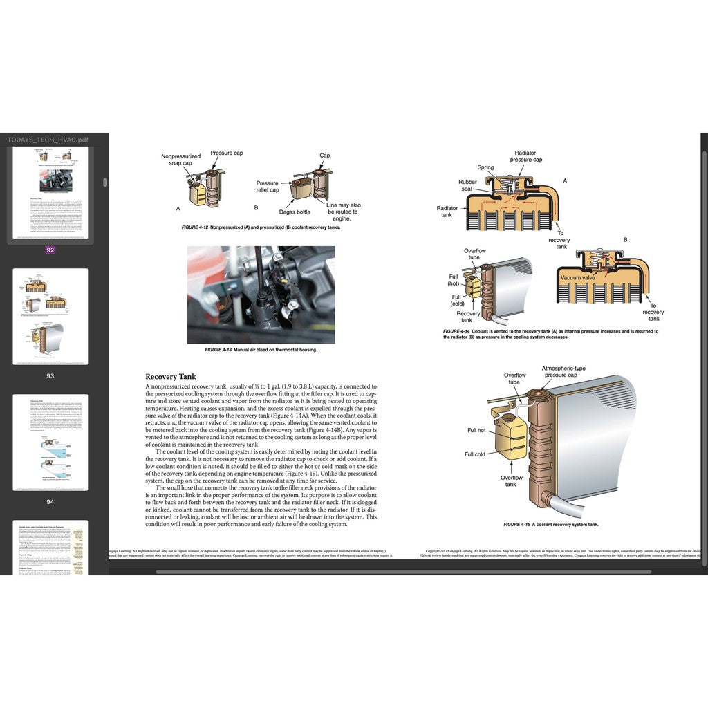TODAY'S TECHNICIAN: AUTOMOTIVE HEATING & AIR CONDITIONING - TRAINING & WORKSHOP MANUAL