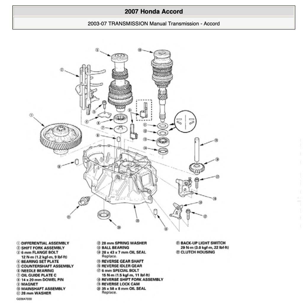 HONDA ACCORD 7 CL (2003-2008) SERVICE WORKSHOP MANUAL