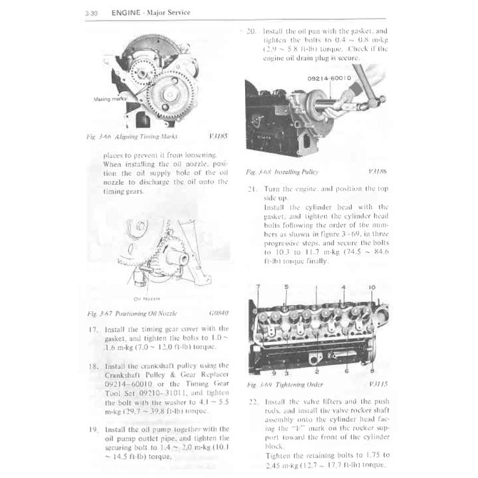 TOYOTA ENGINE 2R/12R SERVICE WORKSHOP MANUAL