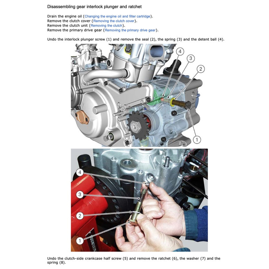 DUCATI MONSTER 1200 (2014-2016) SERVICE WORKSHOP MANUAL + PARTS CATALOGUE + OWNER'S MANUAL