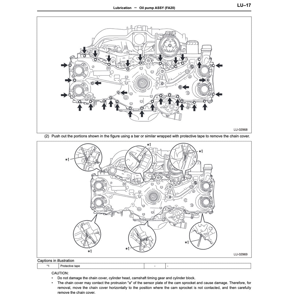SUBARU BRZ (2013-2020) SERVICE WORKSHOP MANUAL