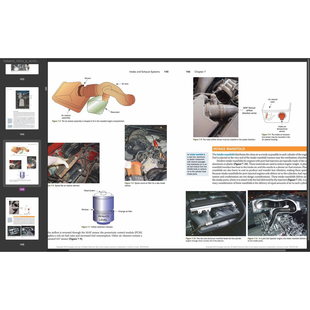 TODAY'S TECHNICIAN: AUTOMOTIVE ENGINE REPAIR & REBUILDING - TRAINING & WORKSHOP MANUAL