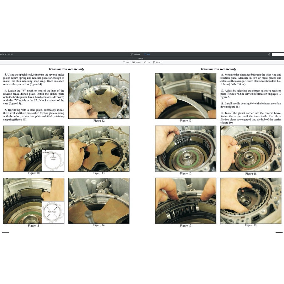 NISSAN AUTOMATIC TRANSMISSION REPAIR MANUAL JF011E (CVT)/L3N71B/L4N71B/RL3FO1A/RL4RO1A/RL4FO2A/RL4FO3A-V/RE4RO1A/RE4FO2A