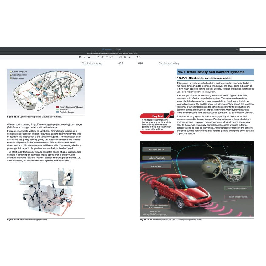 AUTOMOBILE ELECTRICAL AND ELECTRONIC SYSTEMS, 5th Edition, 2018 - TOM DENTON
