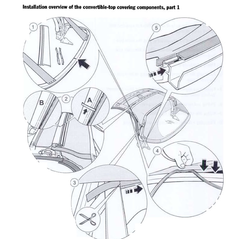 PORSCHE 986 (1997-2004) CONVERTIBLE TOP SERVICE REPAIR MANUAL
