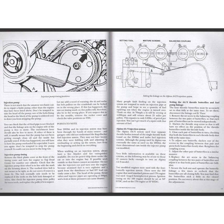 BMW '02 RESTORATION GUIDE, Mike Macartney, Brooklands 1998