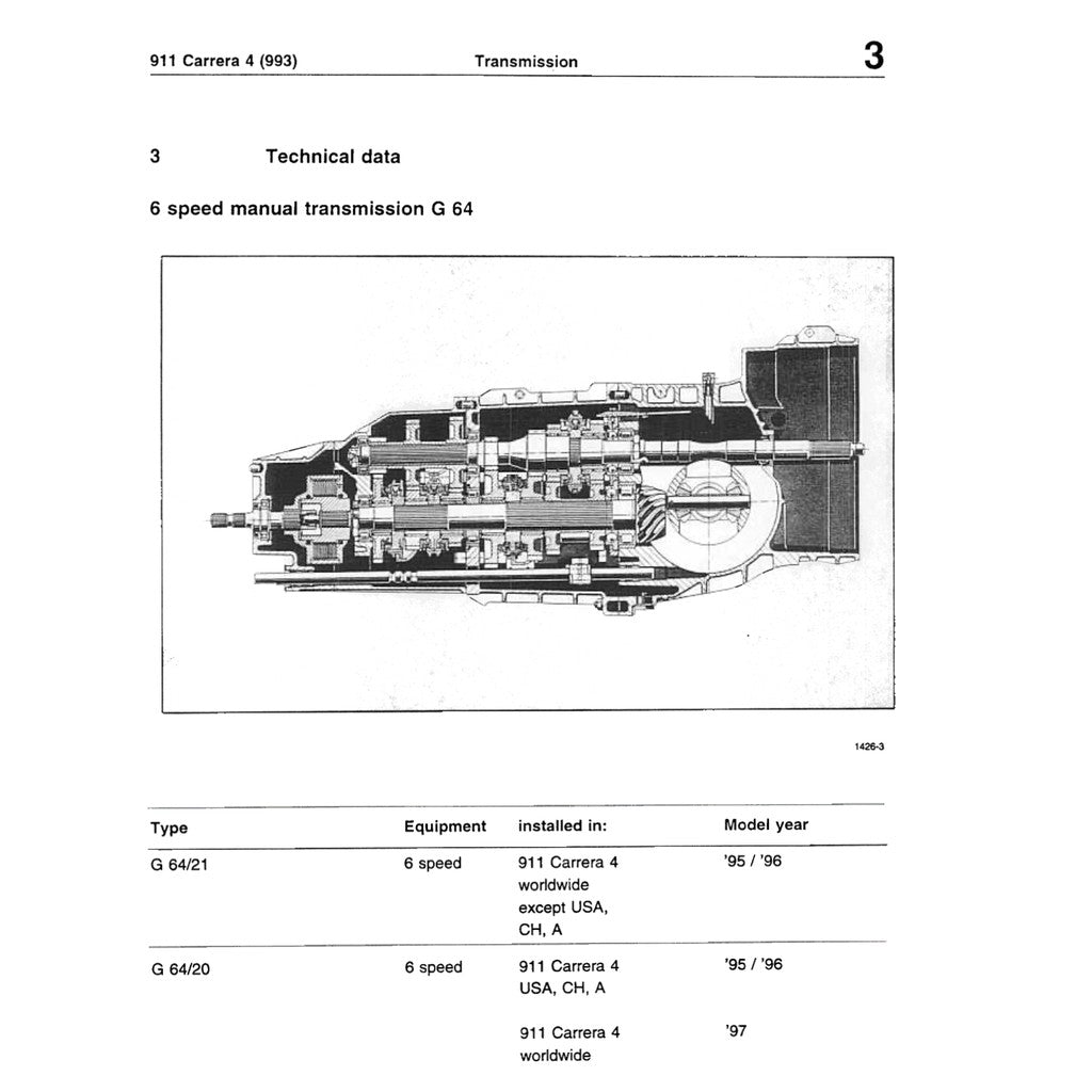 PORSCHE 911 993 (1994-1998) SERVICE WORKSHOP MANUAL + PARTS CATALOGUE