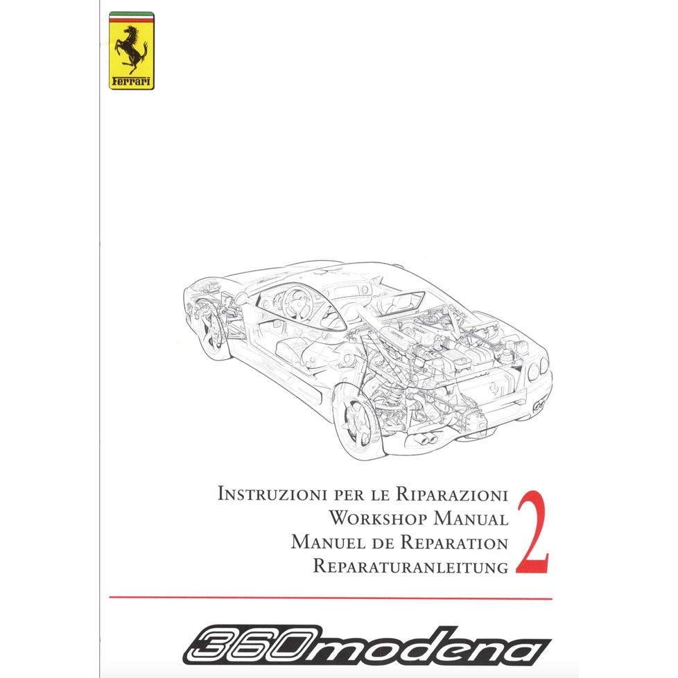 FERRARI 360 MODENA F131 (2000-2004) SERVICE WORKSHOP MANUAL