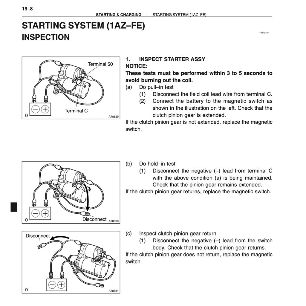 TOYOTA AVENSIS (2003-2009) SERVICE WORKSHOP MANUAL