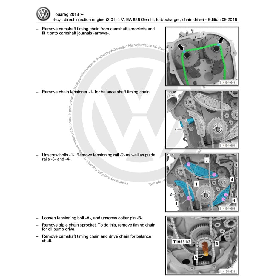 VW TOUAREG III CR7 (2018) SERVICE WORKSHOP MANUAL