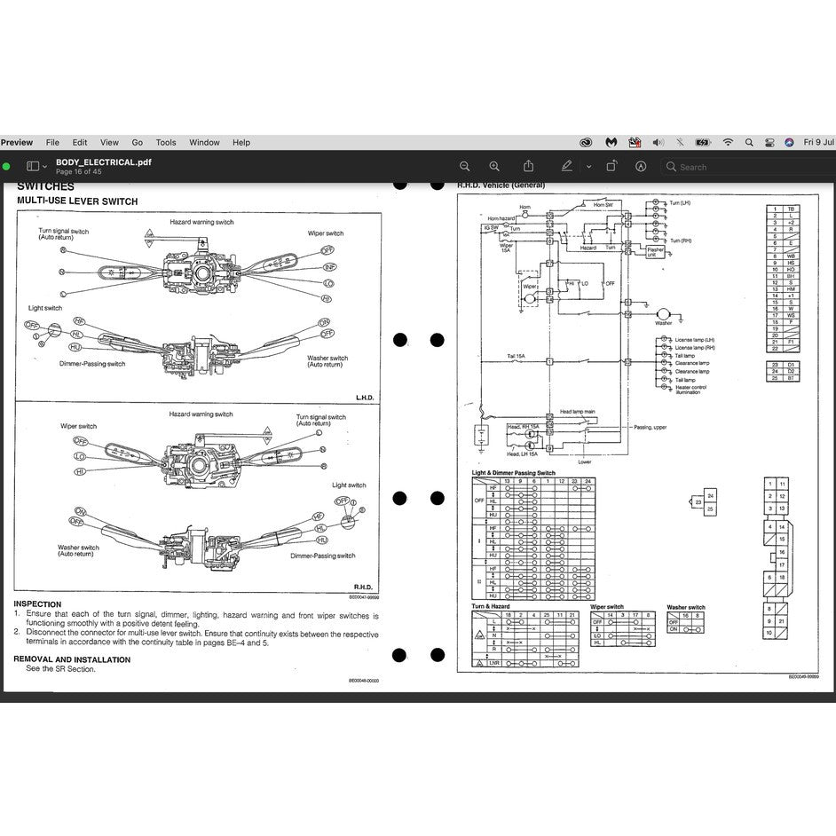 PERODUA KANCIL MKI (1990-2001) SERVICE WORKSHOP MANUAL