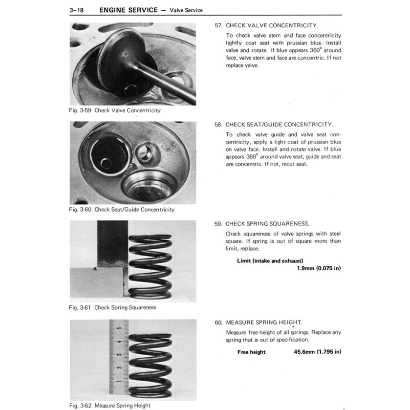TOYOTA ENGINE 20R SERVICE WORKSHOP MANUAL