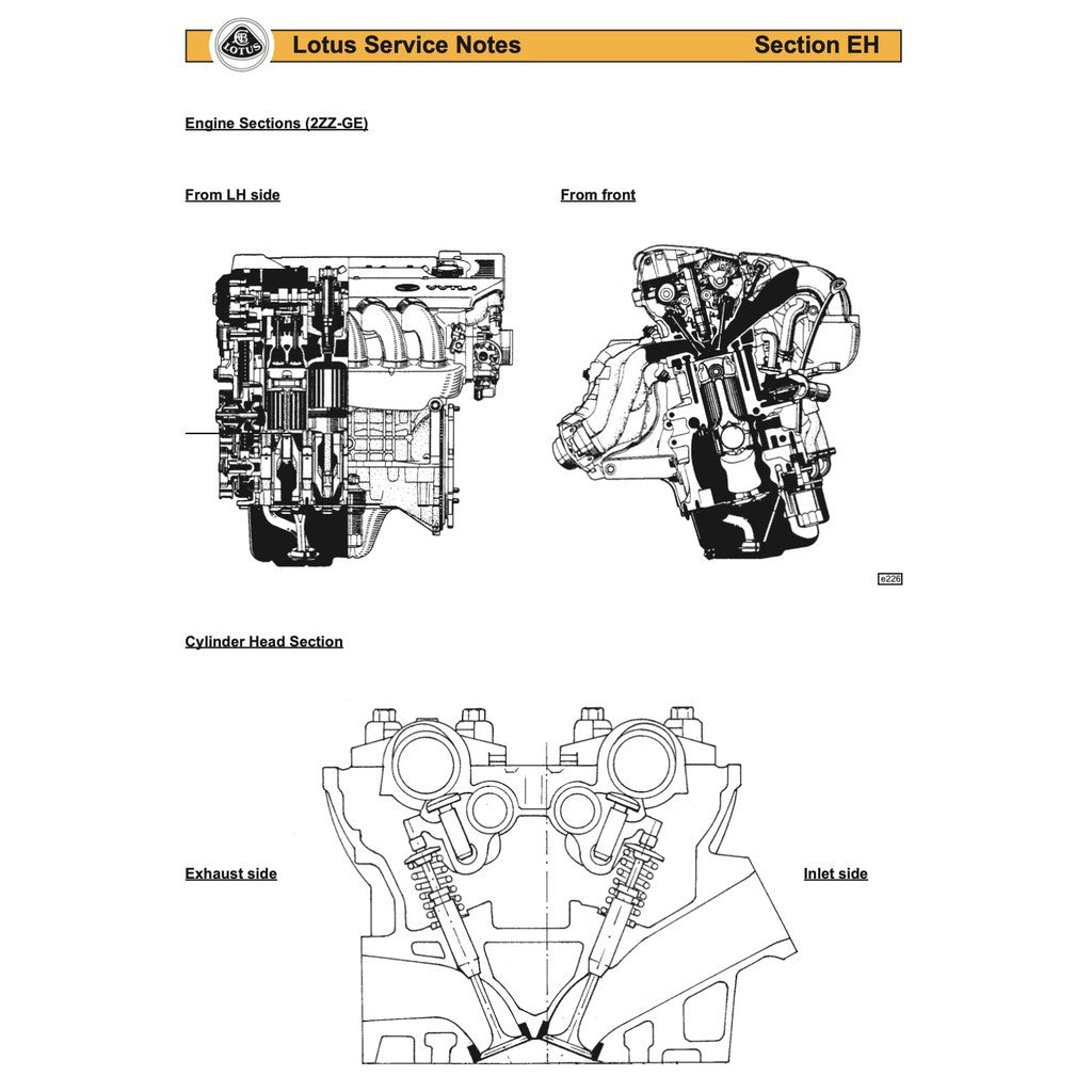 LOTUS ELISE S2 & EXIGE (2004-2011) SERVICE NOTES WORKSHOP MANUAL