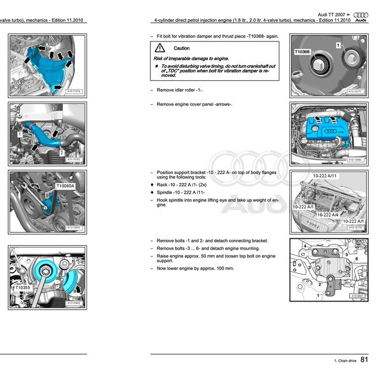 Audi TT MK2 (2007-2014) FACTORY WORKSHOP REPAIR SERVICE MANUAL