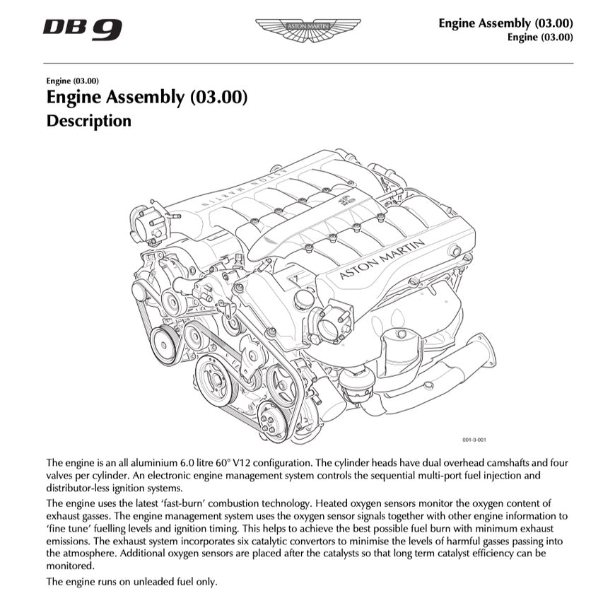 ASTON MARTIN DB9 (2005-2016) SERVICE WORKSHOP MANUAL