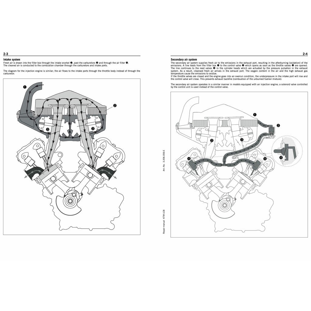 KTM 950/990 ADVENTURE (2003-2008) SERVICE REPAIR WORKSHOP MANUAL + PARTS CATALOGUE + OWNER'S MANUAL