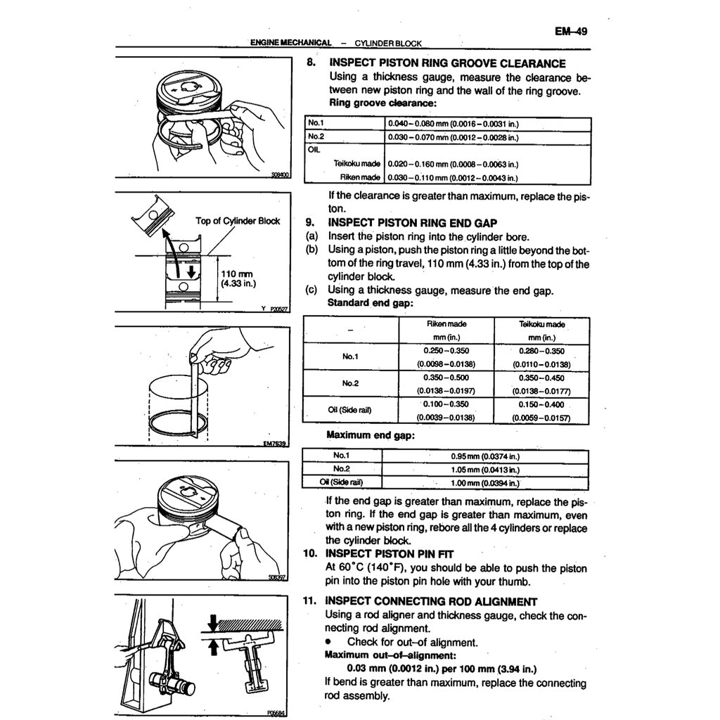 4AGE TOYOTA ENGINE 4A-GE (20V) "BLACKTOP" SERVICE WORKSHOP MANUAL + DIAGNOSTIC MANUAL + WIRING DIAGRAMS/ECU PINOUTS