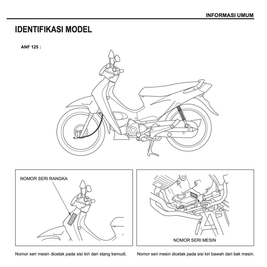 HONDA WAVE 125 (2002+) SERVICE WORKSHOP MANUAL / BUKU PEDOMAN REPARASI