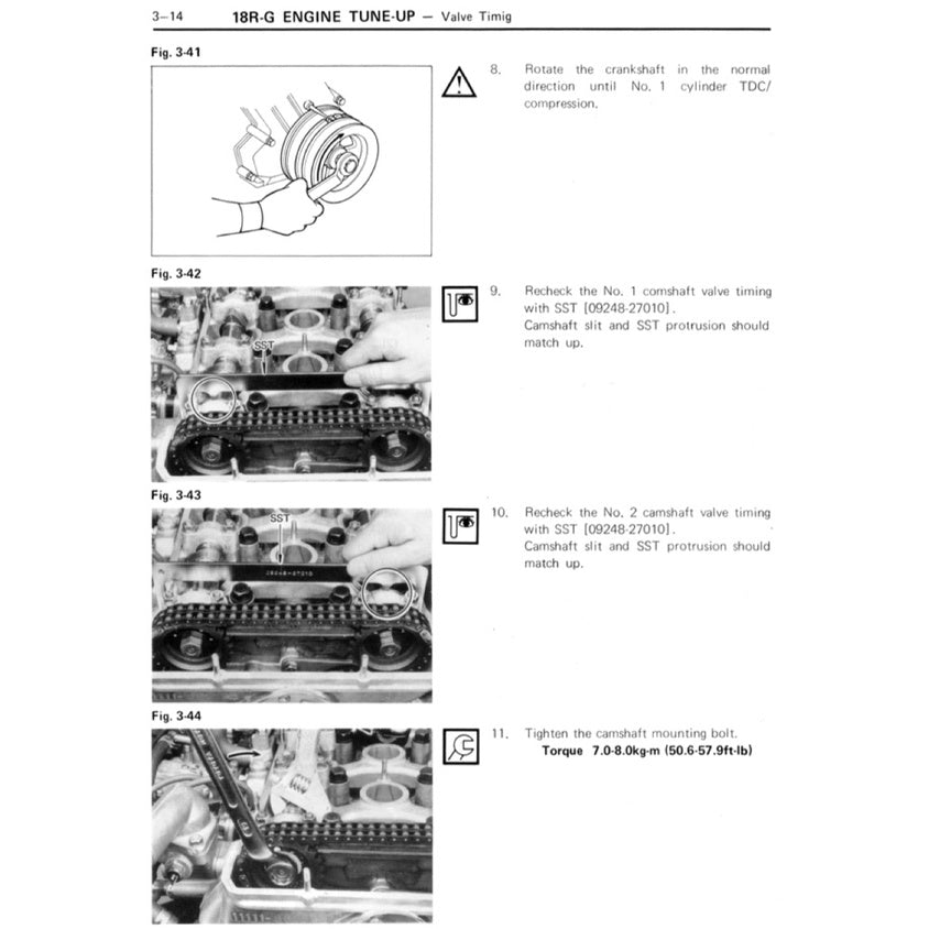 TOYOTA ENGINE 18R /18R-C/ 18R-G SERVICE WORKSHOP MANUAL