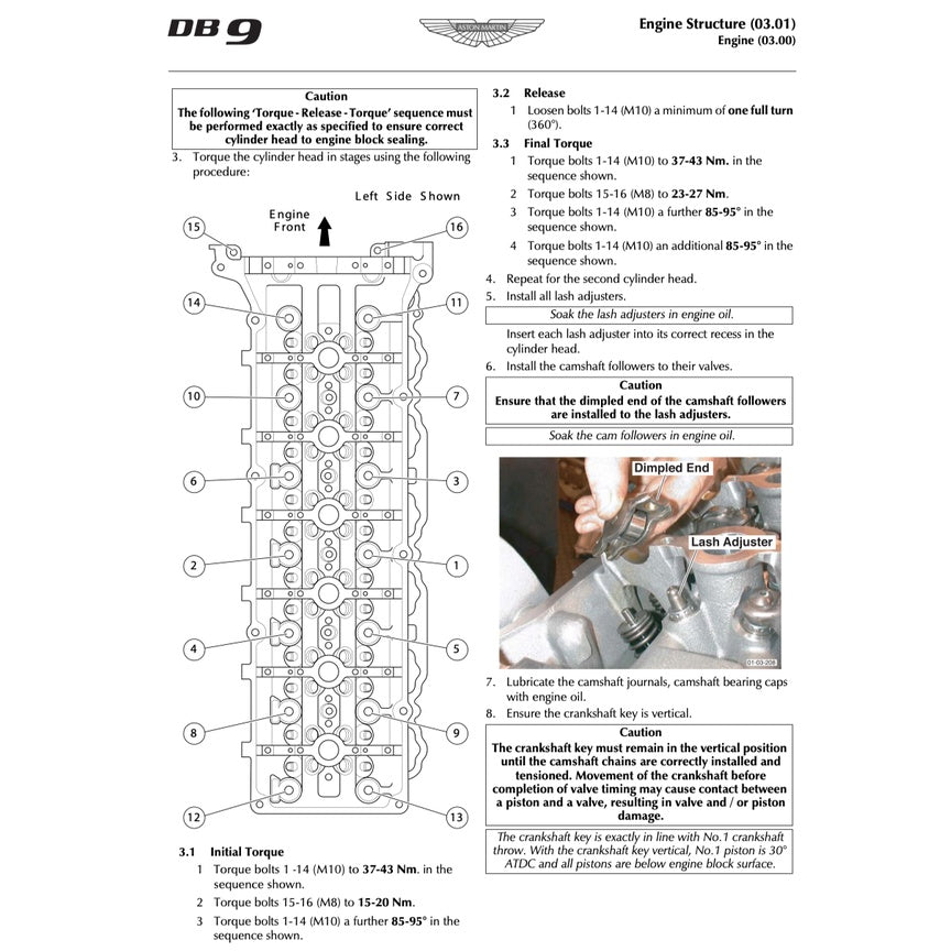 ASTON MARTIN DB9 (2005-2016) SERVICE WORKSHOP MANUAL