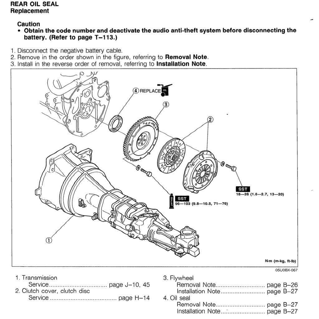 MAZDA MX-5 MIATA NA SERIES (1990) SERVICE WORKSHOP MANUAL