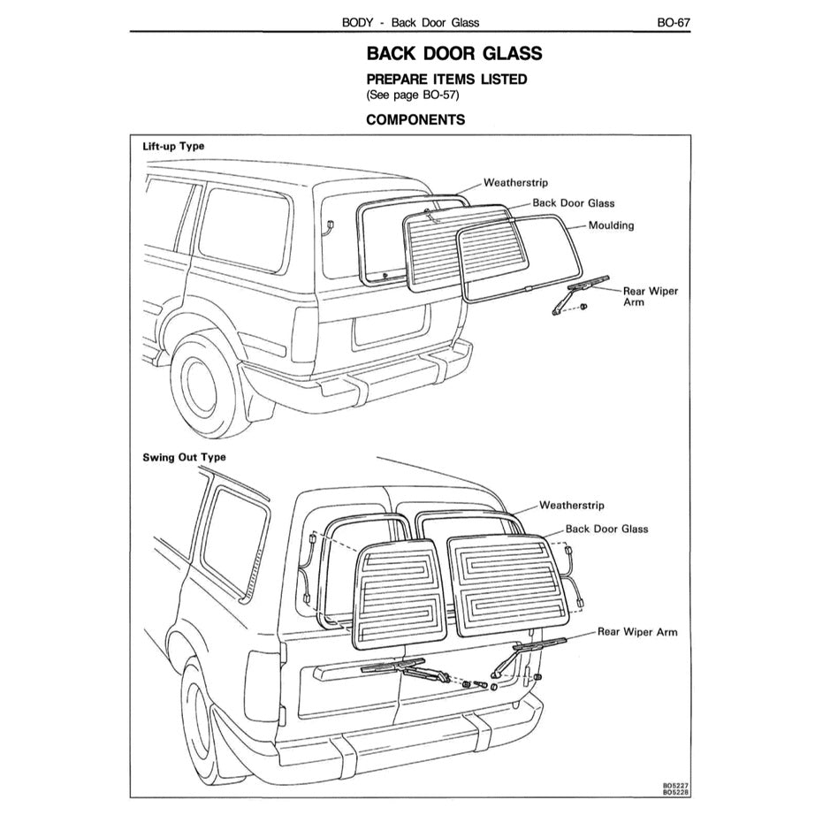 TOYOTA LAND CRUISER J80 (1990-1997) SERVICE WORKSHOP MANUAL