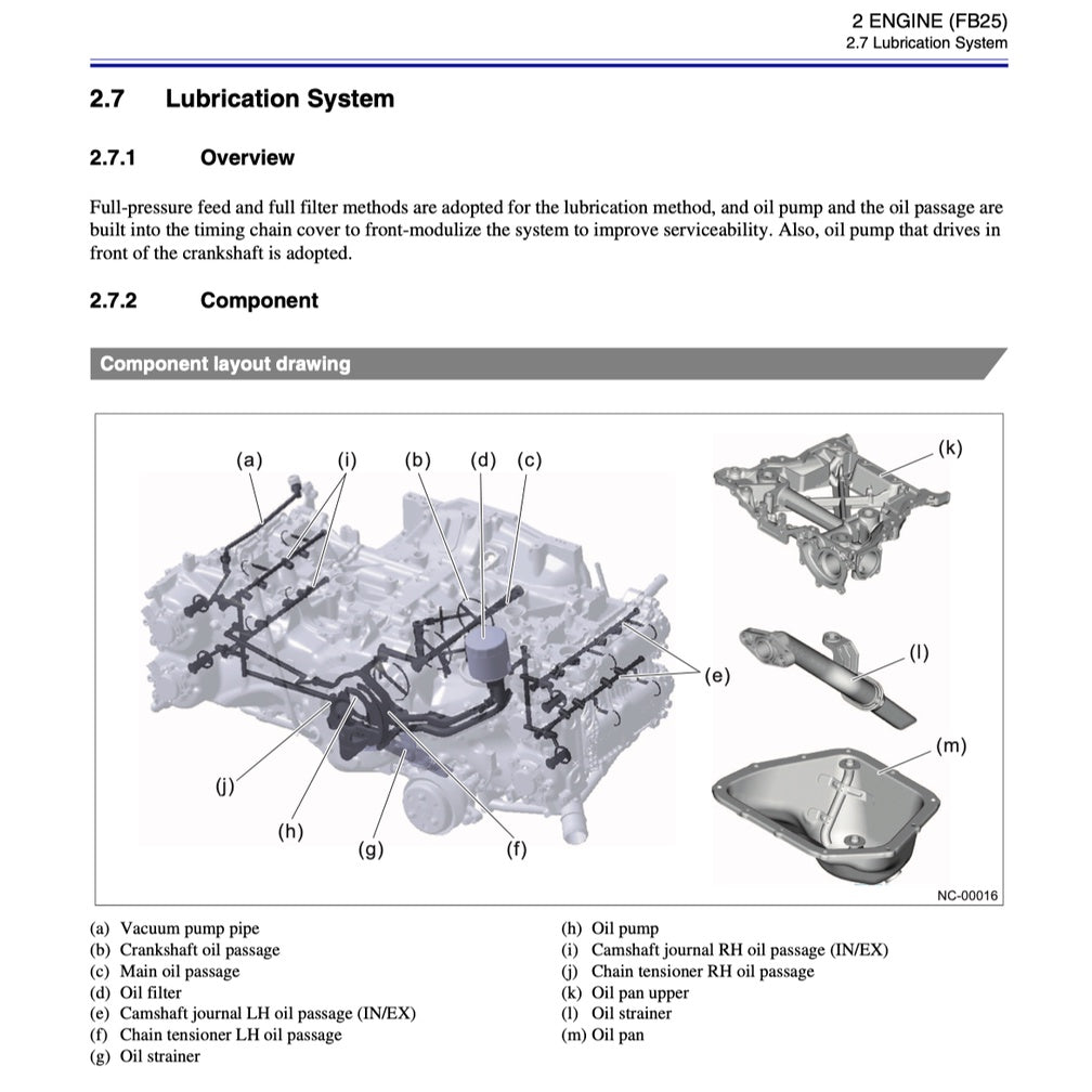 SUBARU FORESTER SK (2019-2023) SERVICE WORKSHOP MANUAL