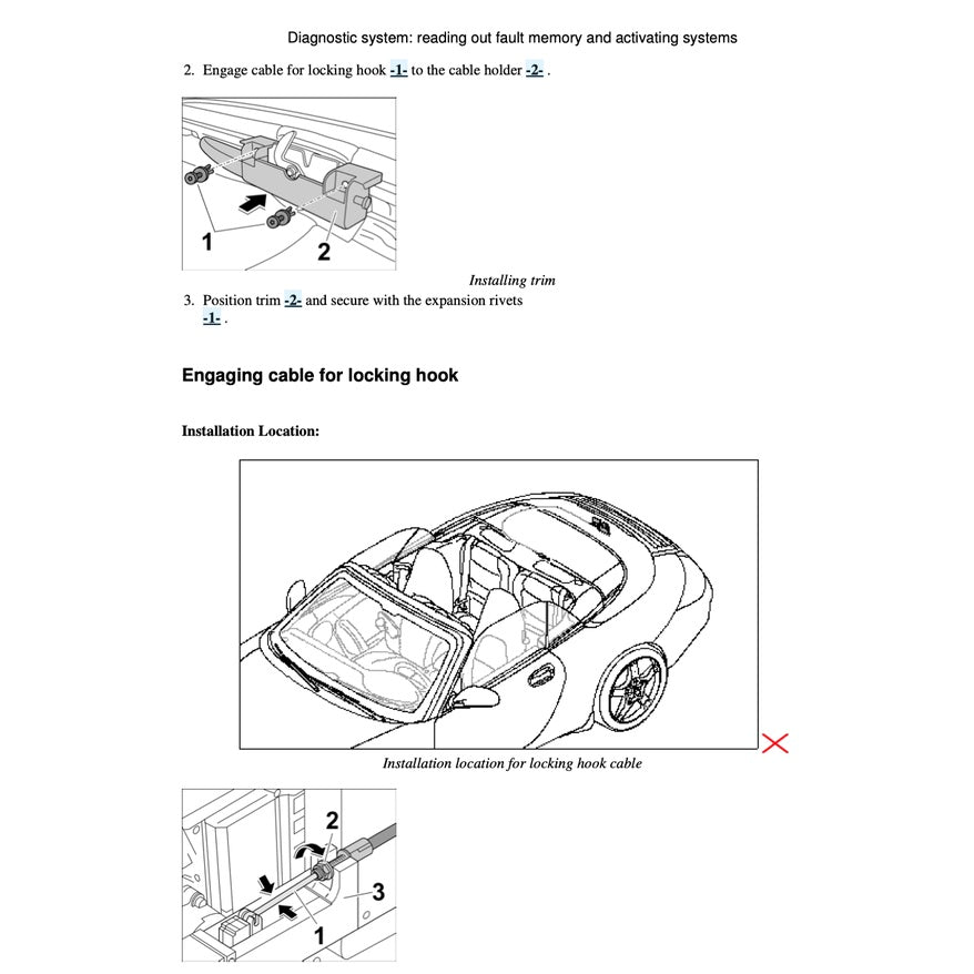 PORSCHE 911 997 (2004-2013) CONVERTIBLE TOP/ TARGA TOP SERVICE REPAIR MANUAL