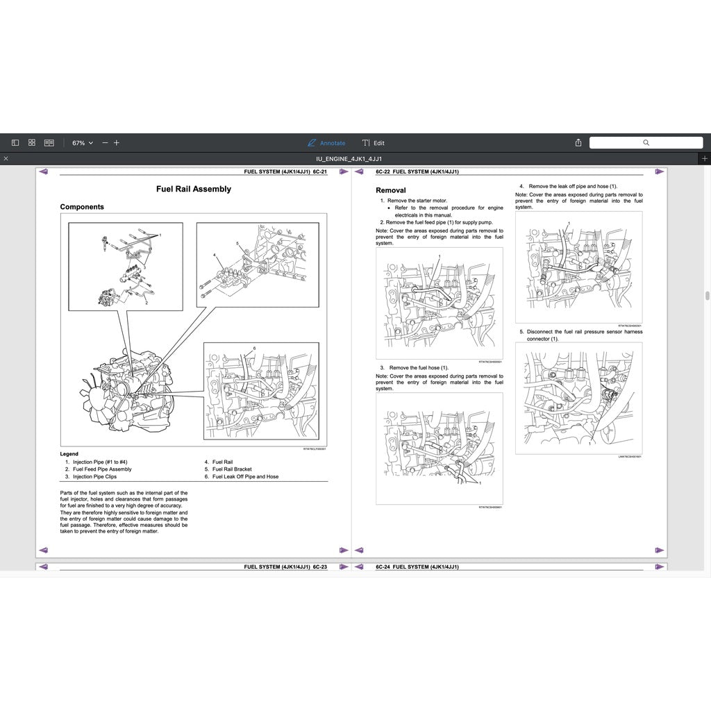 ISUZU ENGINE 4JK1 SERVICE WORKSHOP MANUAL- ISUZU D-MAX