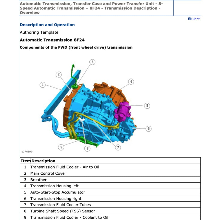 FORD FOCUS C519 (2018+) SERVICE WORKSHOP MANUAL
