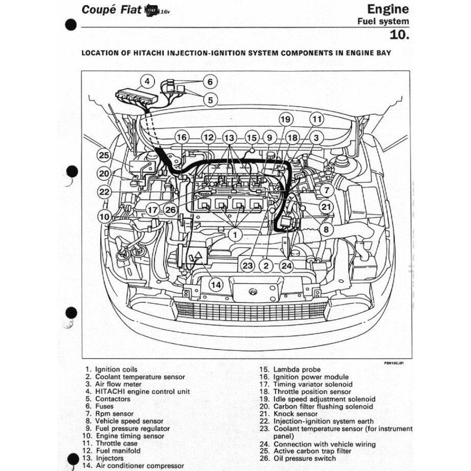 COUPE FIAT COUPE 175 (1993-2000) SERVICE WORKSHOP MANUAL + OWNER's HANDBOOK