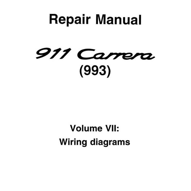 PORSCHE 911 993 (1994-1998) SERVICE WORKSHOP MANUAL + PARTS CATALOGUE