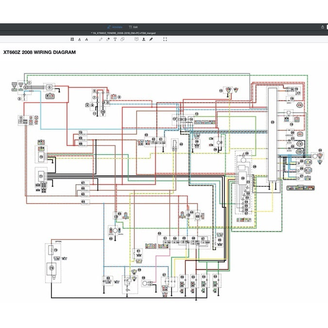 YAMAHA XT660Z TENERE (2008-2016) SERVICE WORKSHOP MANUAL + PARTS CATALOGUE + OWNER'S MANUAL