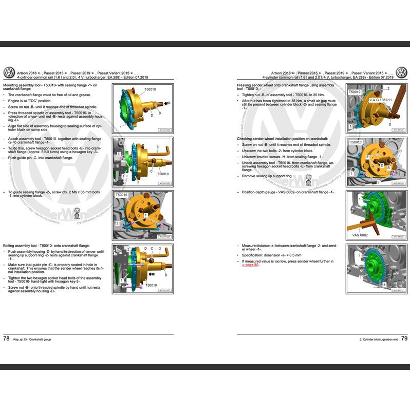 VW PASSAT B7 (2011-2015) SERVICE WORKSHOP MANUAL