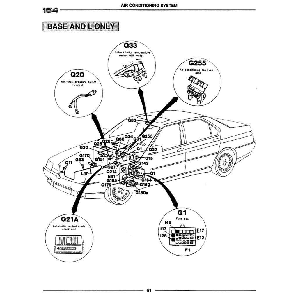 ALFA ROMEO 164 (1987-1998) SERVICE WORKSHOP MANUAL