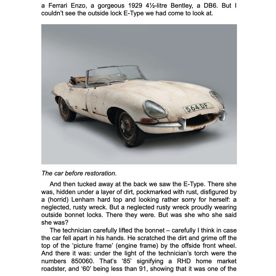 E-TYPE JAGUAR RESTORATION MANUAL