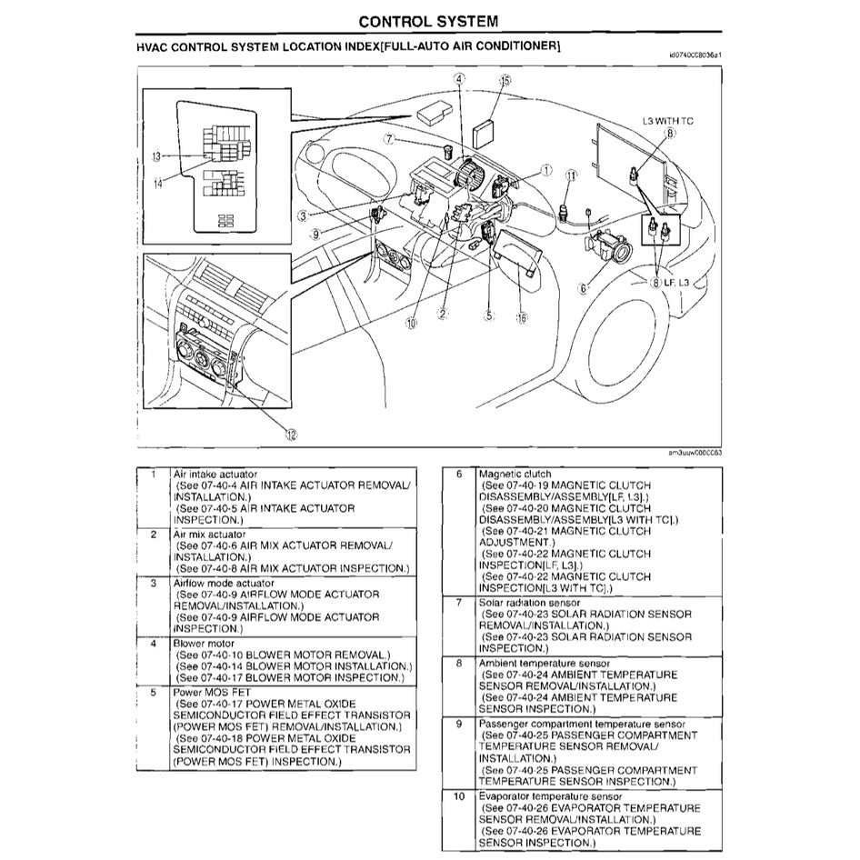 MAZDA 3 BK (2003-2009) SERVICE WORKSHOP MANUAL