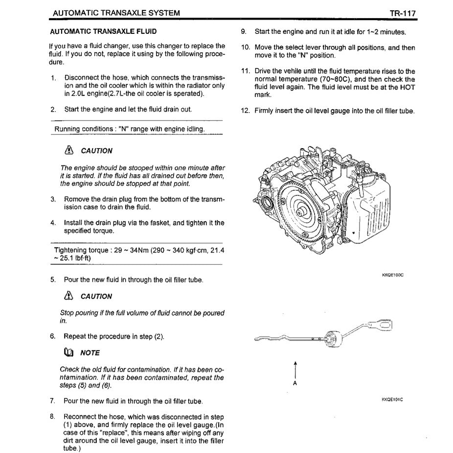HYUNDAI TUCSON JM (2004-2009) SERVICE WORKSHOP MANUAL