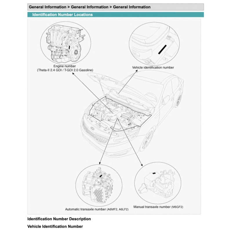 KIA OPTIMA K5 TF (2010-2015) SERVICE WORKSHOP MANUAL