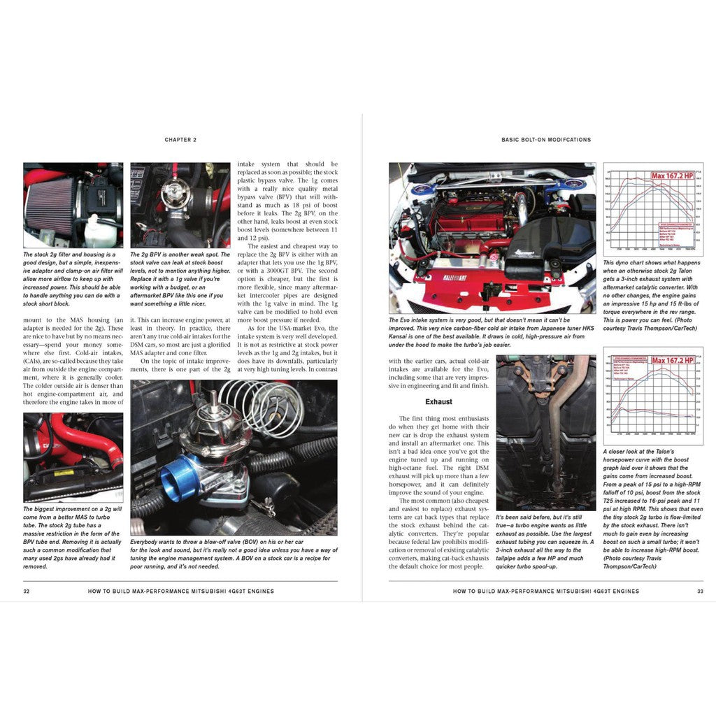 4G63 - HOW TO BUILD MAX-PERFORMANCE MITSUBISHI 4G63T ENGINE (2009) R. BOWEN - SA148