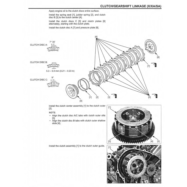 HONDA NC700X/A/D / NC750X/A/D (2012-2024) SERVICE WORKSHOP MANUAL + PARTS CATALOGUE + OWNER'S MANUAL
