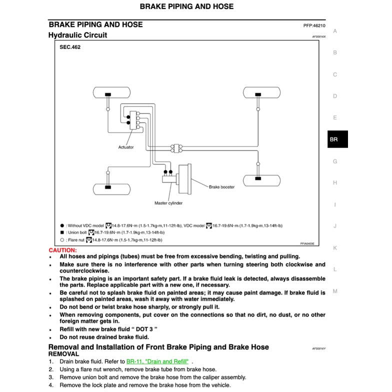 NISSAN MURANO Z50 (2003-2007) SERVICE WORKSHOP MANUAL