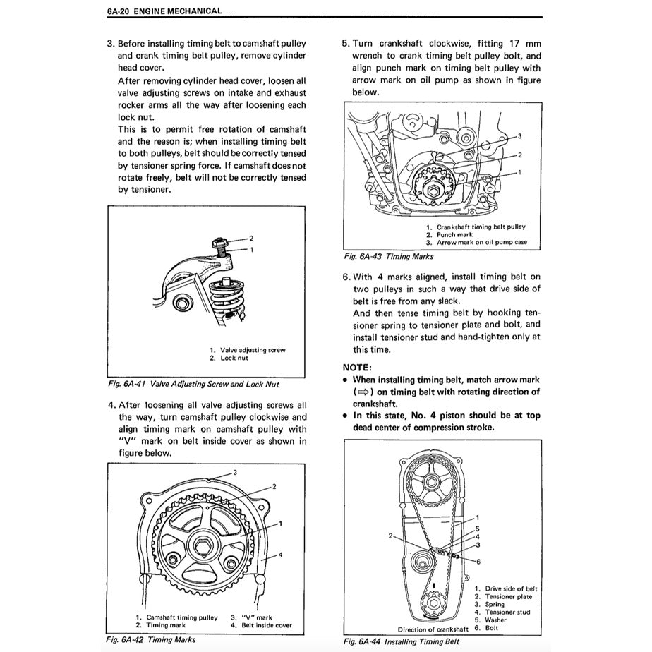 SUZUKI VITARA ET/TA (1989-1998) SERVICE WORKSHOP MANUAL