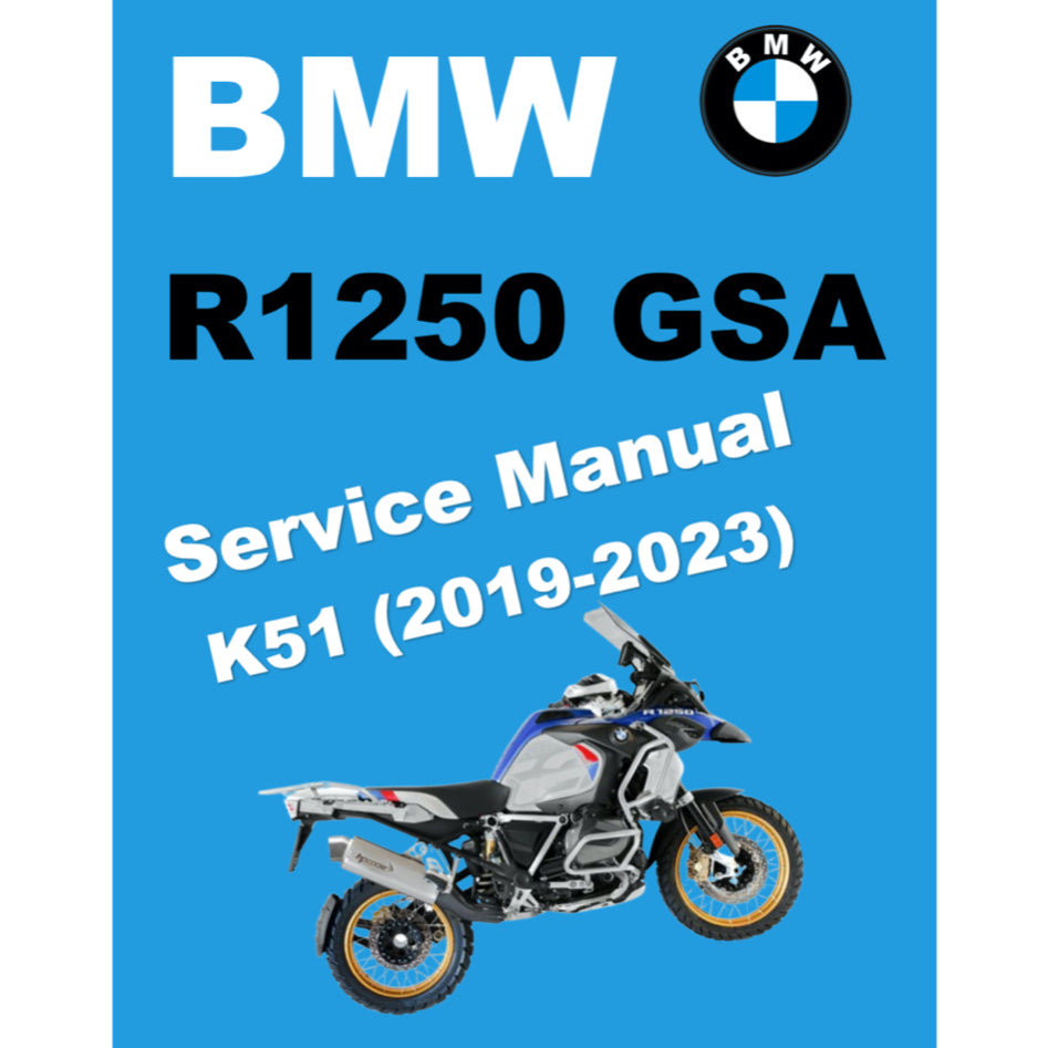 BMW R1250 GS ADVENTURE K51 (2019-2023) SERVICE WORKSHOP MANUAL + RIDER'S MANUAL