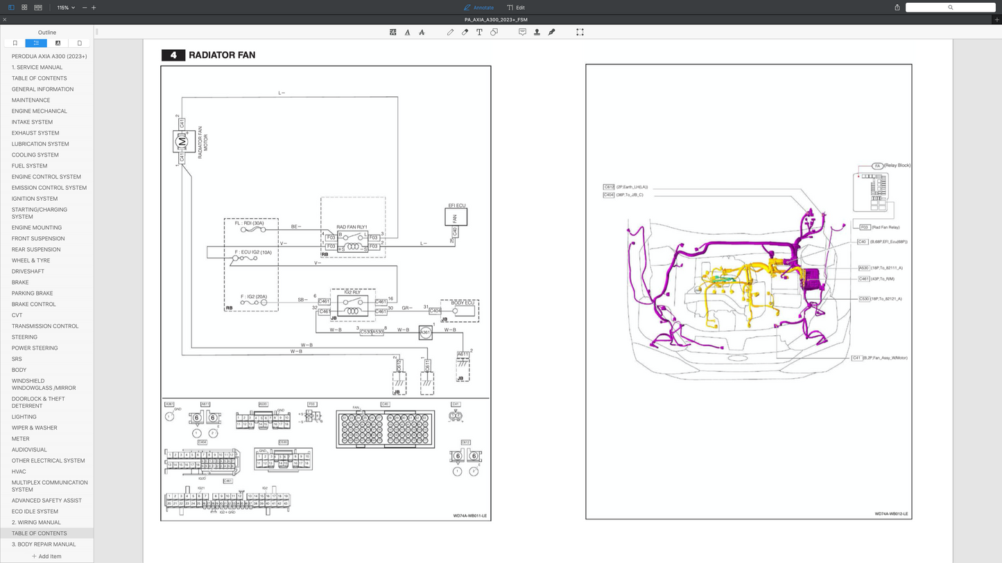 PERODUA AXIA A300 (2023+) SERVICE WORKSHOP MANUAL