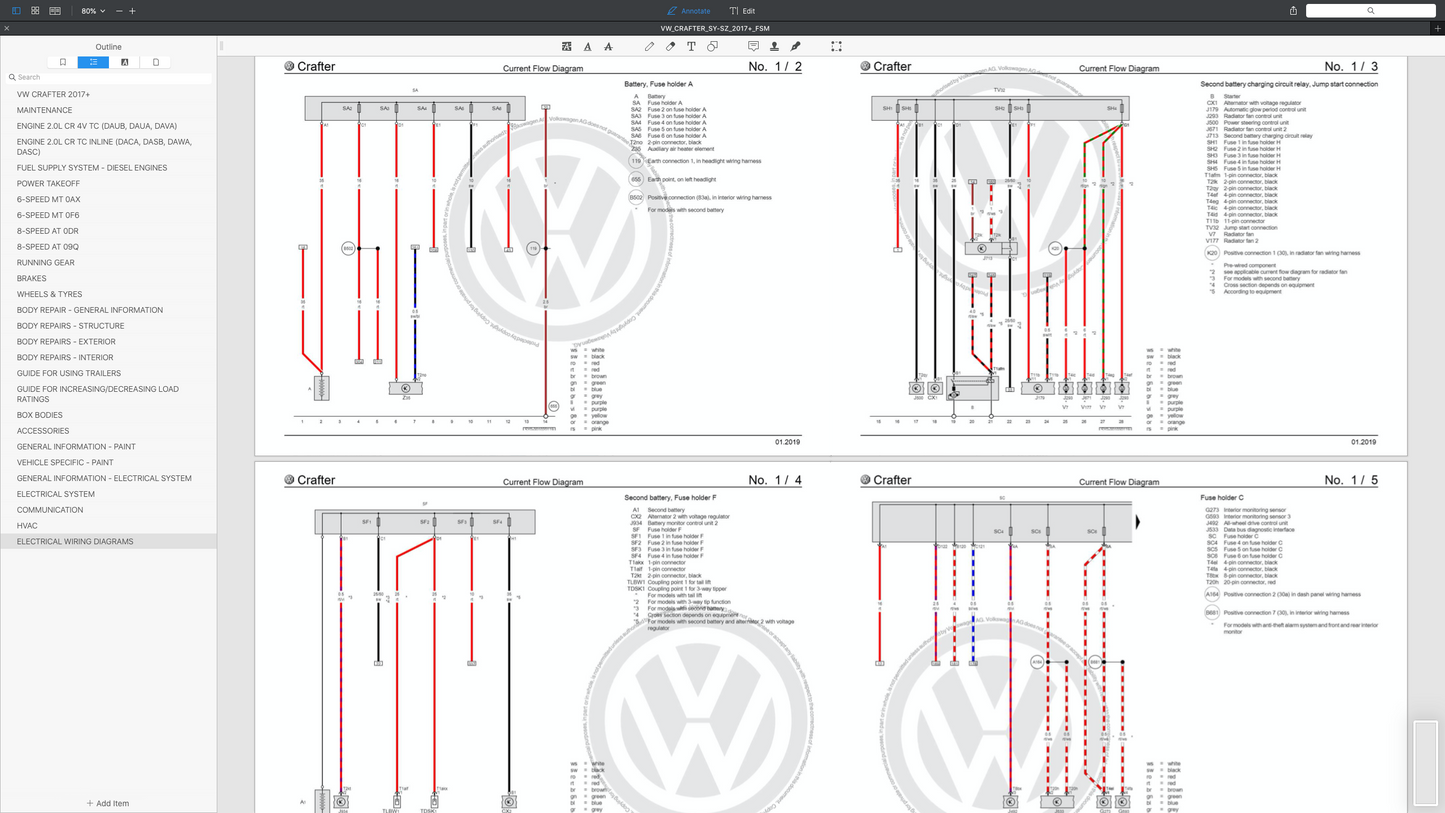 VW CRAFTER SY/SZ (2017+) SERVICE WORKSHOP MANUAL
