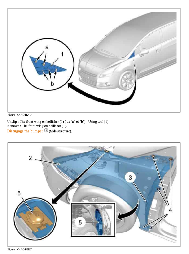 PEUGEOT 5008 T87 (2009-2016) SERVICE WORKSHOP MANUAL