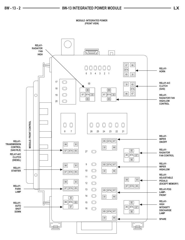 DODGE MAGNUM LX (2004-2008) SERVICE WORKSHOP MANUAL
