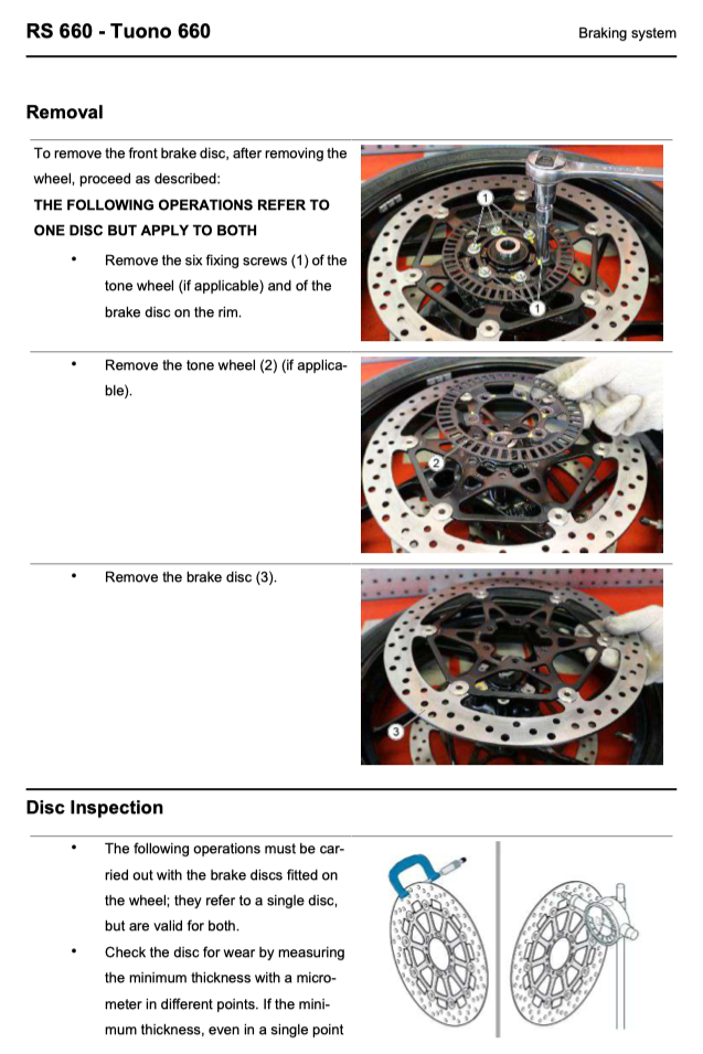 APRILIA RS 660 & TUONO 660 (2020-2025) SERVICE WORKSHOP MANUAL + PARTS CATALOGUE + OWNER'S MANUAL